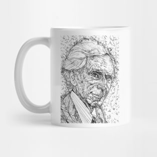 BERTRAND RUSSELL pencil portrait .1 Mug